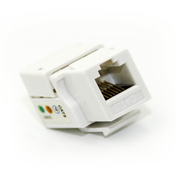 Main product image for Dalco RJ11/12 (Cat.3) 110 Type Keystone Jack White 77371